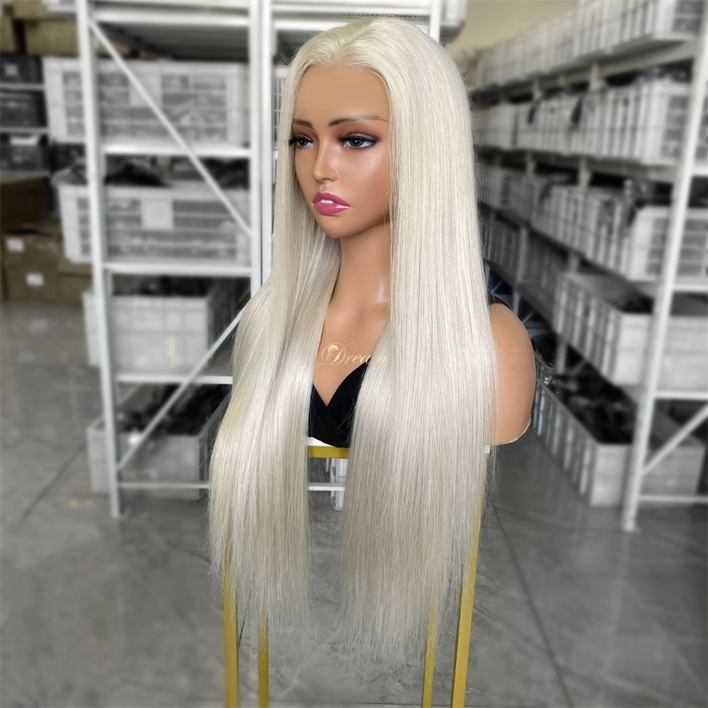 20inch Platinum Gray 13x4 HD Lace Frontal Wig Straight Color Hair